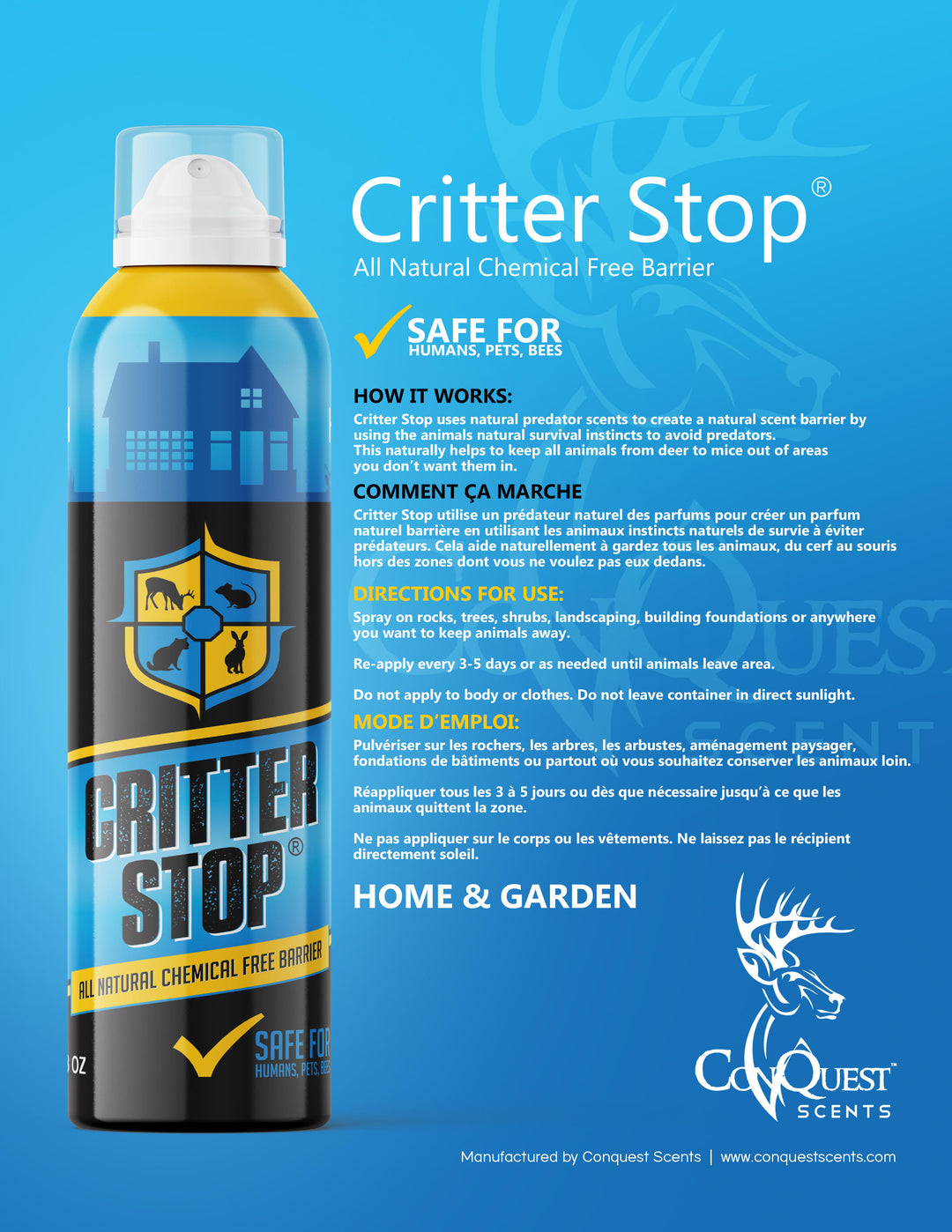 Critter Stop Pest Barrier Spray