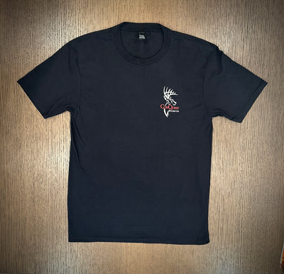 Black "Old School" Short Sleeve T-Shirt - 15% OFF